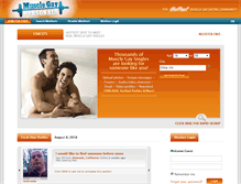Tablet Screenshot of musclegaypersonals.com